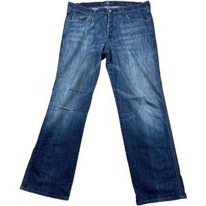 For All Mankind Men's Blue Straight leg Jeans